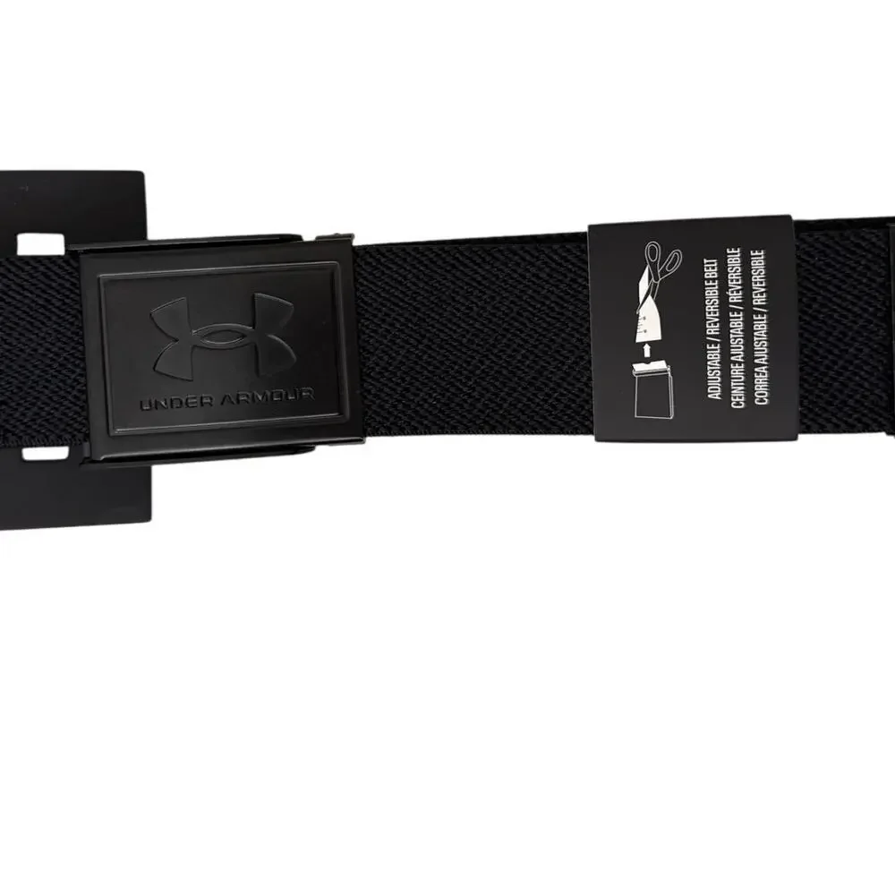 Under Armour Black Metal Closure Athletic Belt Size One Size Fits Most NWT